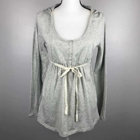 LOFT Tops - Ann Taylor LOFT Lounge Hooded Long Sleeve Shirt